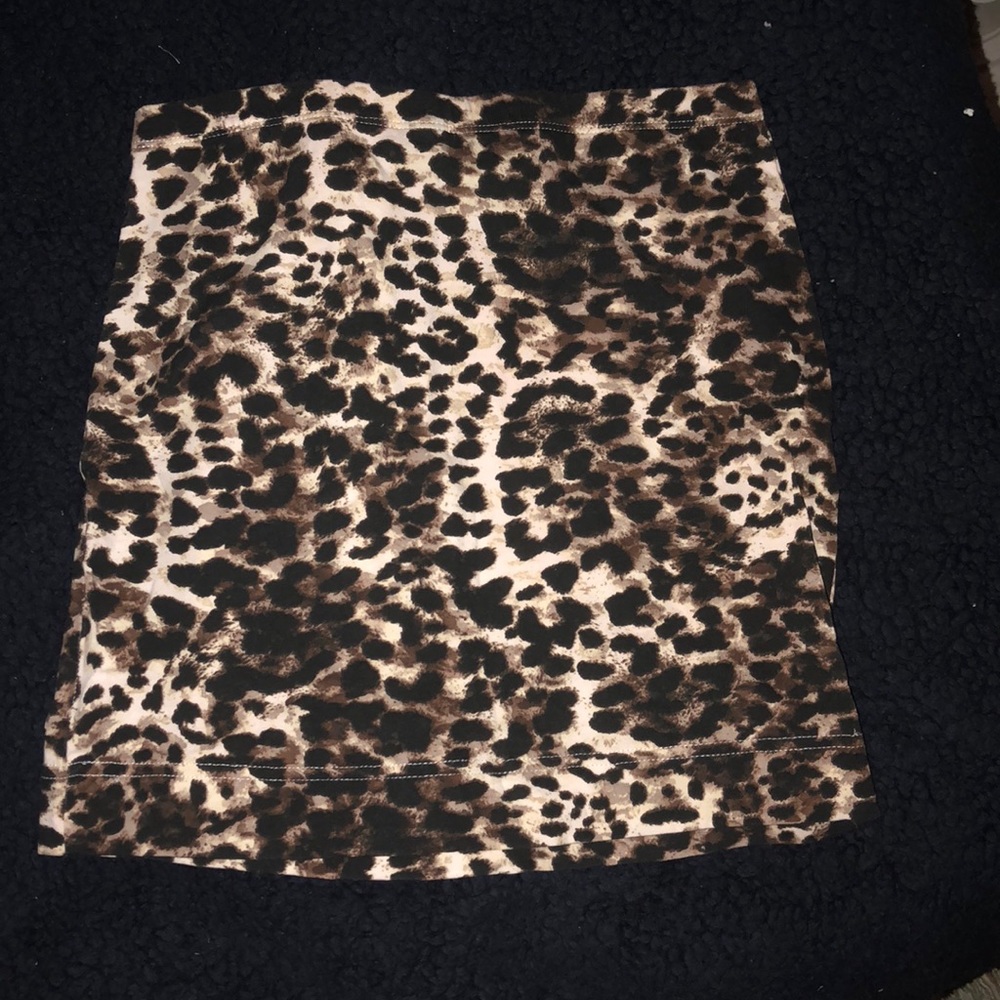 Cheetah print skirt